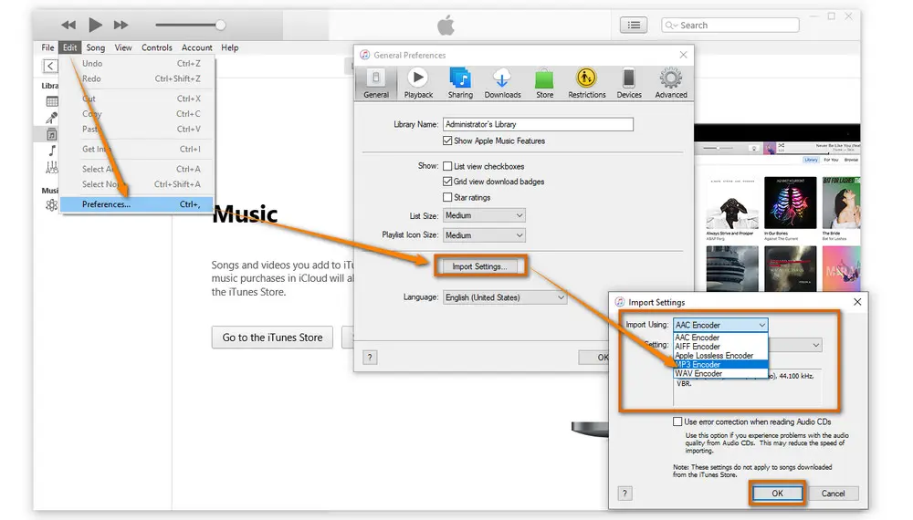 iTunes Convert M4B Audiobook to MP3