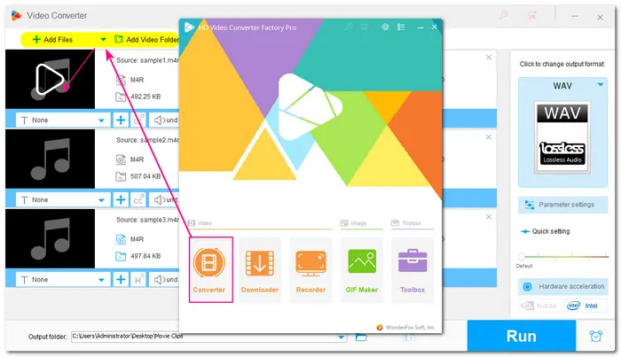 Import Files into the Converter