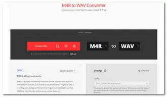 M4R WAV Converter Online