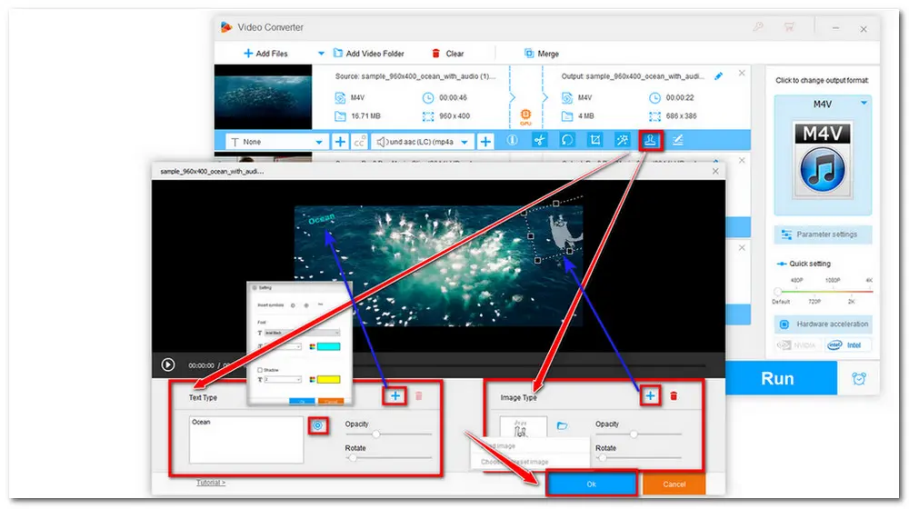 Add Watermark to M4V Video