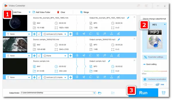 M4V Video to MP3 Audio