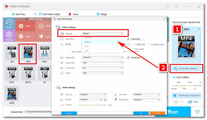 Convert M4V to MPG/MP4 