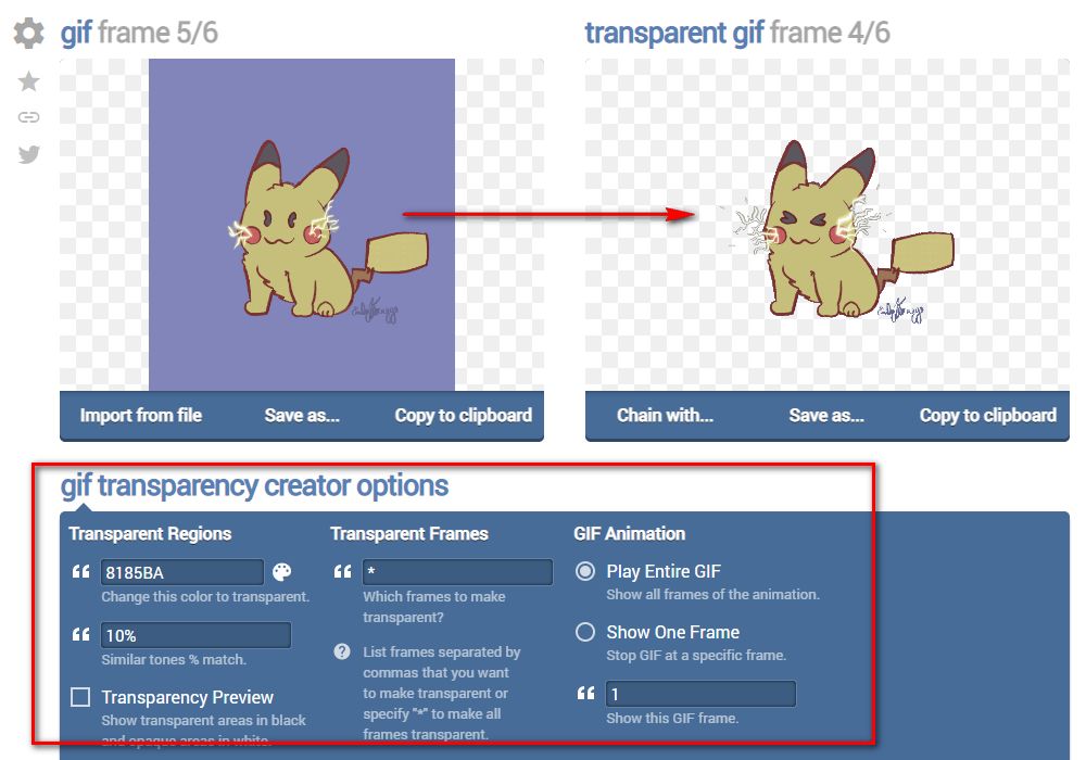 Create a Transparent GIF – Online GIF Tools