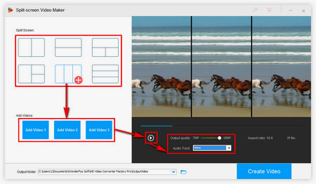 Add Videos into the Split-screen Video Maker