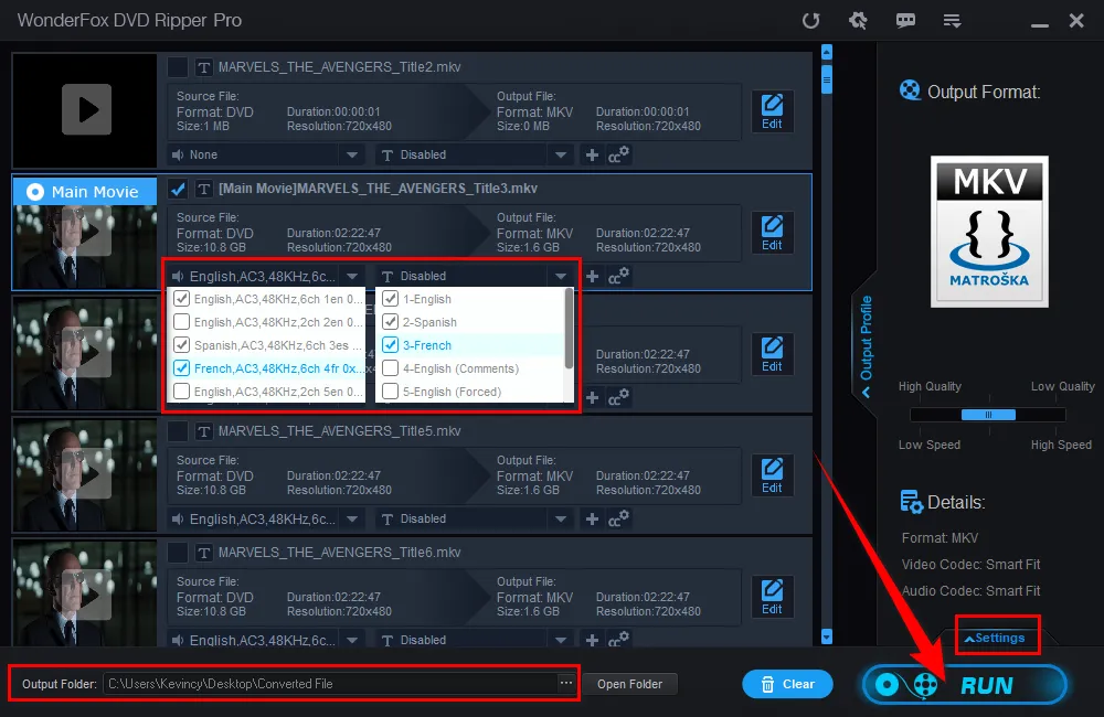 Start Quick DVD to MKV Conversion