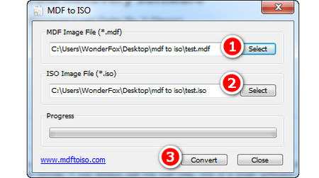 Converting .mdf to .iso with Freeware