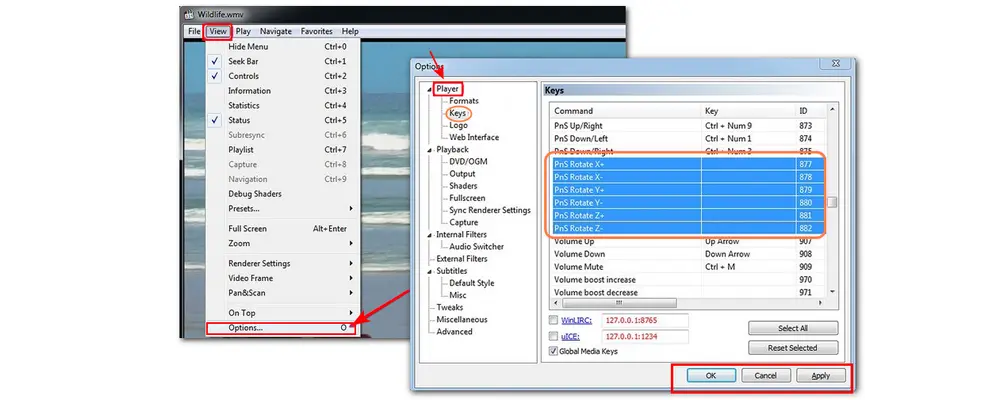 Find PnS Rotate Commands