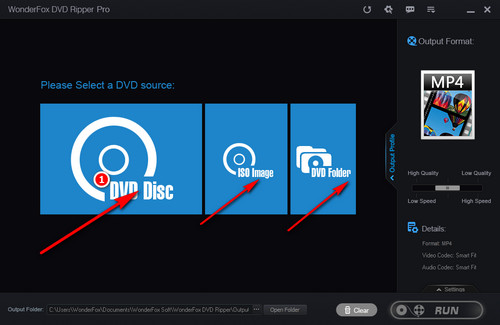 Load DVD Disc into Program