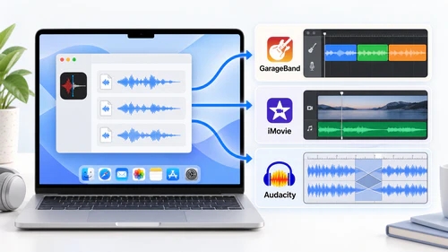 Merge Voice Memos Using GarageBand, iMovie, or Audacity on Mac