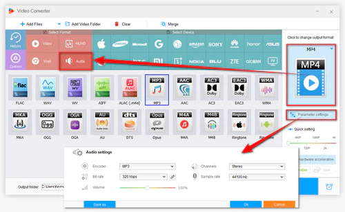 Select an Export Audio Format