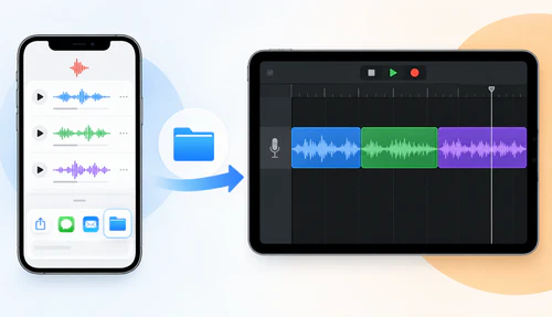 Use GarageBand to Merge Voice Memos On iPhone or iPad