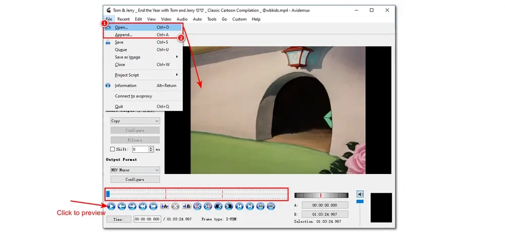 Merge Videos for Free with Avidemux