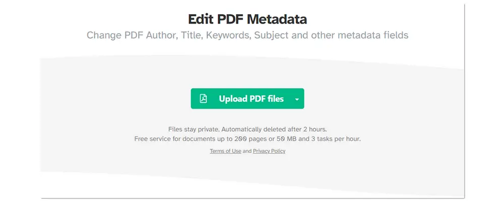Metadata Editor Online