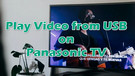 Panasonic TV USB Video Format