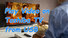 Toshiba TV Supported Video Format