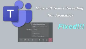 Microsoft Teams Recording Not Available