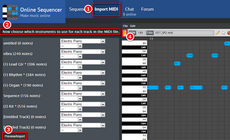 Online MIDI Player Software