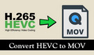 Convert HEVC to MOV