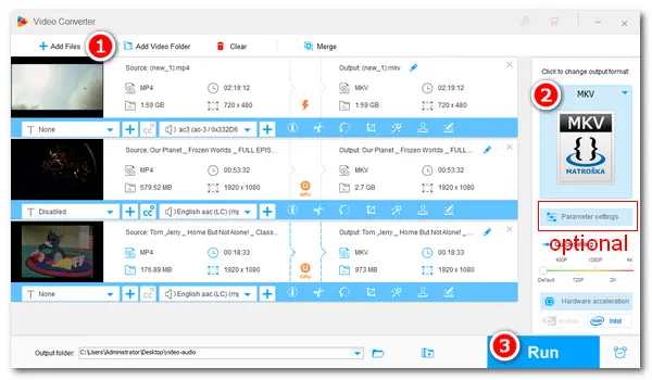 Convert Video to MKV and Vice Versa