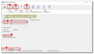 Start Remuxing MKV in XMedia Recode