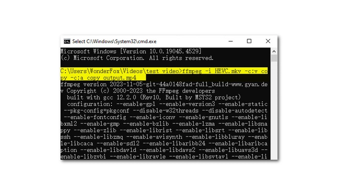 Remux MKV to MP4 with FFmpeg