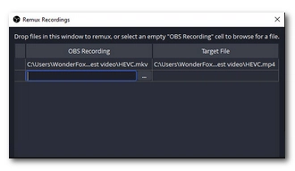 Remux MKV to MP4 with OBS