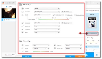 Adjust Output Settings