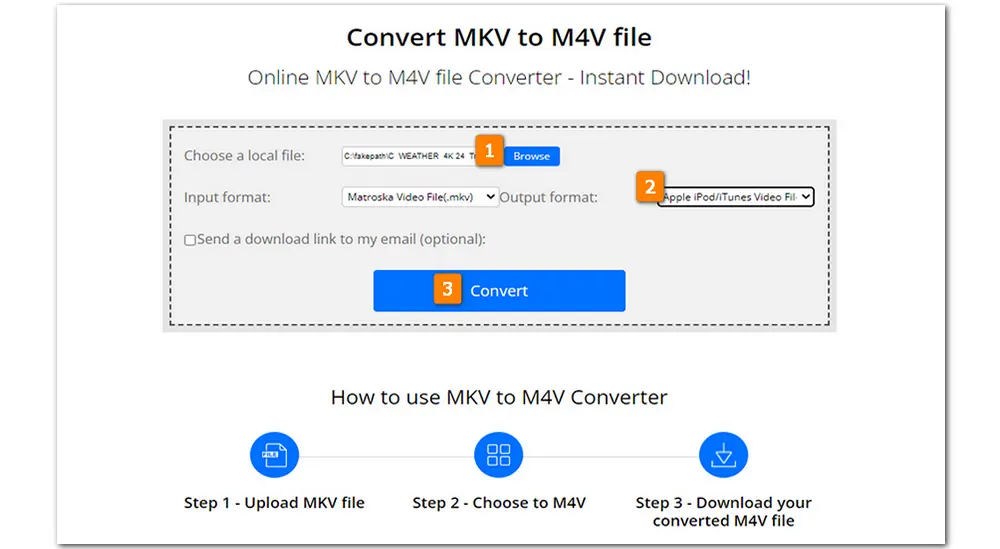 Online MKV M4V Converter