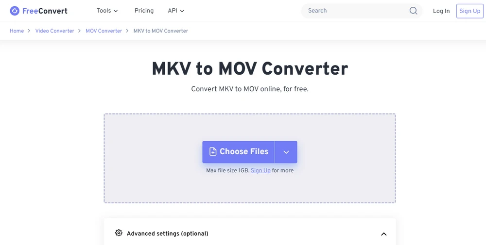 Convert MKV to MOV Online