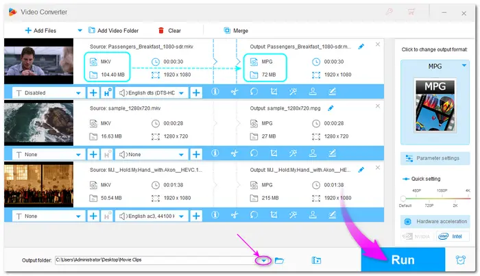 Convert MKV to MPEG2