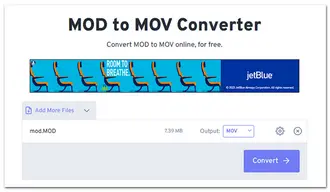Online MOD to MOV Converter
