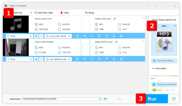 MOD to MP3 Converter