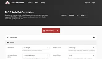 Convert MOD to MP4 Free Online