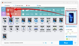 Choose MP4 as Output Format