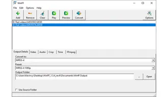 WinFF Convert MOD to MP4 Free