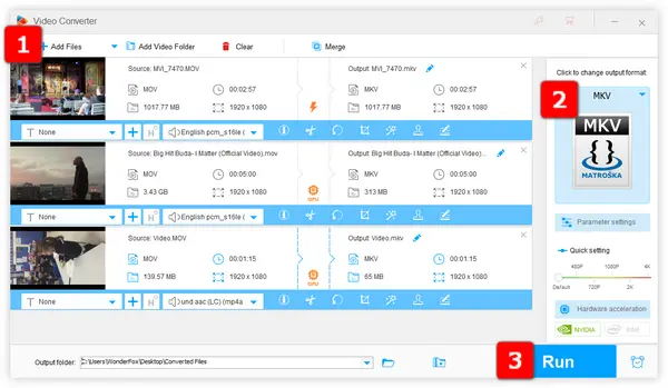 Best MOV to MKV Converter