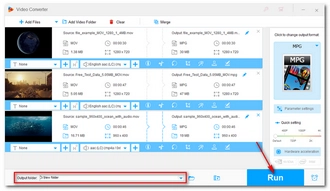 Start MOV MPEG2 Conversion