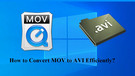 Convert MOV to AVI