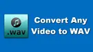 Convert Any Video to WAV
