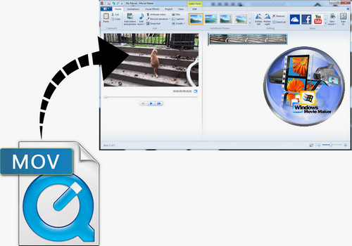 Edit MOV in Windows Movie Maker 