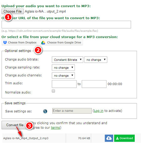 Converting Movie to MP3 Online