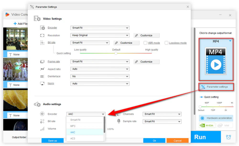 Convert MP2 Audio Track in Video