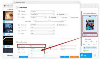 Convert MP2 Audio to MP3 in a Video