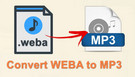 Convert WEBA to MP3