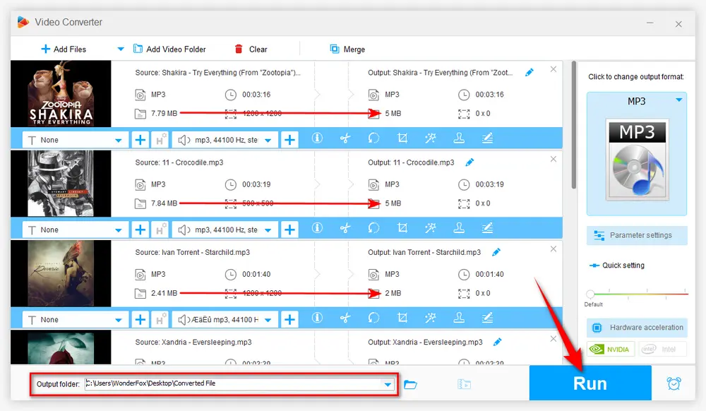 Start MP3 Compressing Process