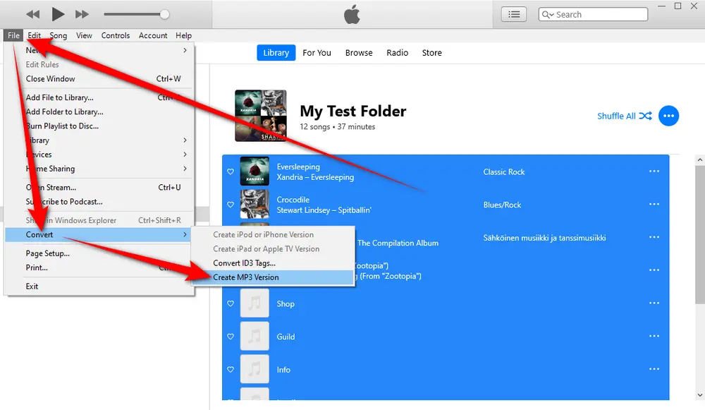 Convert MP3 to Smaller Size in iTunes