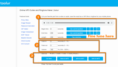 MP3 Cutter and Ringtone Maker Online Tool