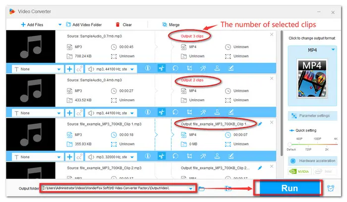 Export the File from MP3 Cutter for PC Windows