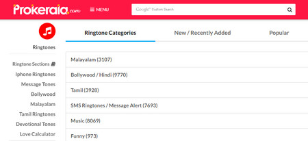 Free Download Ringtone on Prokerala