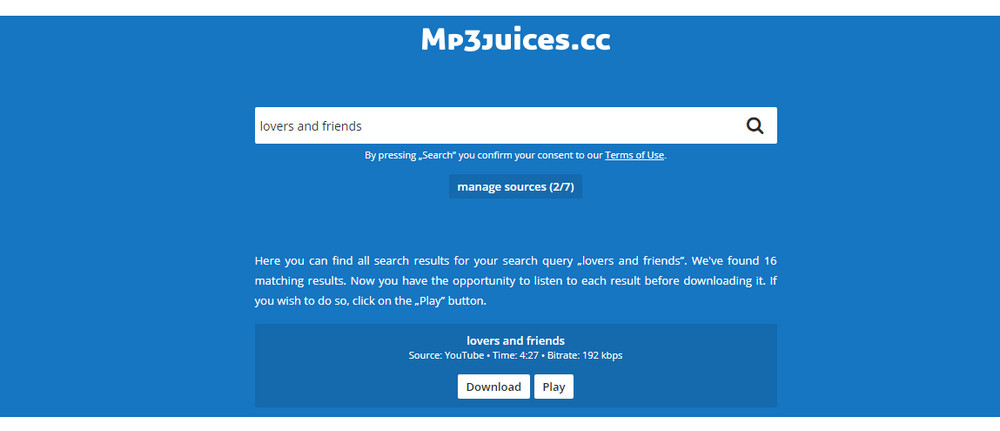 Music search engine – MP3Juices.cc